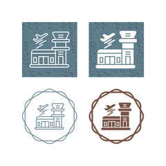 Sticker - Airport Vector Icon