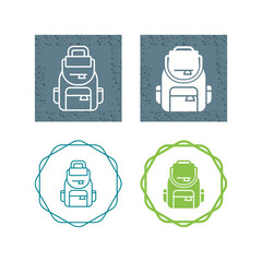 Poster - Backpack Vector Icon