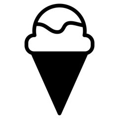 Canvas Print -  ice cream cone icon