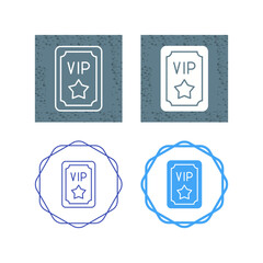 Poster - Vip Pass Vector Icon