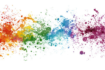 Sticker - Colorful splash background 