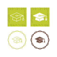 Wall Mural - Graduation Vector Icon