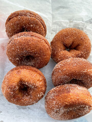 Fresh apple cider donuts