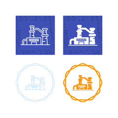 Wall Mural - factory Vector Icon