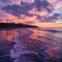 Sticker - Sunset at the beach