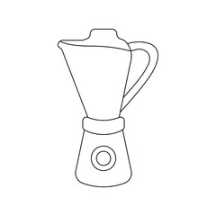 Poster - Blender vector icon. Kitchen blender logo vector. Blender outline linear icon. Mixer concept icon. Cocktails and mousses concept vector. Vector illustration.