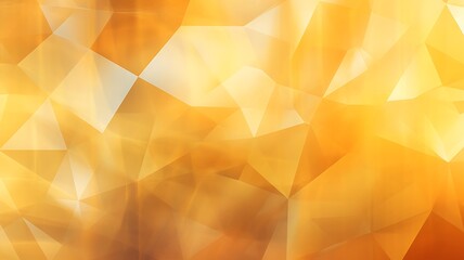 Wall Mural - Angular Abstraction: Yellow Panoramic Banner with Triangular Backdrop