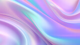 Fototapeta Kosmos - Fond texturé, flux de couleurs. Arc-en-ciel, coloré, irisé. Couleurs dégradés rose, violet et bleu. Argenté, holographique. Fond pour conception et création graphique.