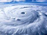 Fototapeta Na ścianę - Giant hurricane influenced by Climate change. Hurricane season. Generative AI