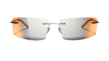 Sticker - A stylish pair of sunglasses laid on a white surface