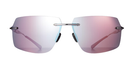 Canvas Print - A stylish pair of sunglasses resting elegantly on a pure white background