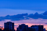 Fototapeta Miasto - Dawn sky in Scarborough, Ontario, Canada