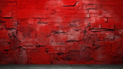 Wall Mural - Backdrop of Beauty: Red Wall Design with Background