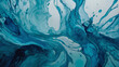 Abstract watercolor paint background in shades of azure and cyan with liquid fluid texture for background, banner.