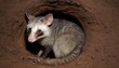 A Possum In A Foxs Hole