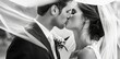 Elegant Wedding Moment: Intimacy and Elegance in Black and White