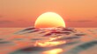 3D render icon The sun rises in the west icon 3d business