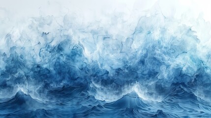 Poster - Abstract watercolor background with sea water texture, modern illustration