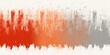Silver red orange gradient gritty grunge vector brush stroke color halftone pattern
