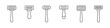 Razor icon set. Shaver outline icons collection. Vector icons