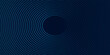 Futuristic abstract dark blue horizontal banner background. Glowing blue circle lines design. Swirl circular lines element. Future technology concept. Space for your text. modern.
