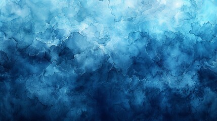 Aufkleber - A light blue watercolor background on a texture paper