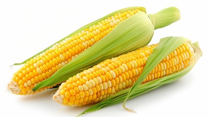 Poster - A white background with corn