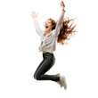 © PNG Lab - woman jumping high with happy emotion