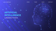 © Julia - technology landing page concept, artificial intelligence