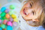 Fototapeta Dmuchawce - Happy Children on Easter Celebration
