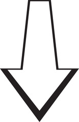 Poster - minimalist arrow forward vector in white background.
