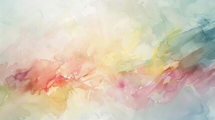 abstract water color painting in light pastel colors