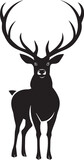 Fototapeta Sypialnia - deer silhouette vector