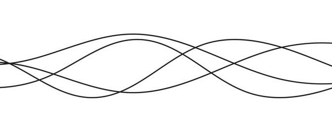 Poster - abstract wave line. vector illustration. eps 10