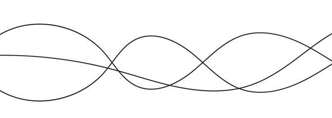 Poster - abstract wave line. vector illustration. eps 10