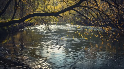  the river in spring