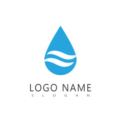 Wall Mural - Water drop illustration logo vector design