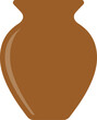 Brown jug icon. Vector illustration.	