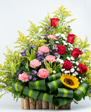 Fototapeta Do pokoju - Big flower bouquet