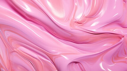 Aufkleber - A pink and purple swirl of paint with a shiny, glossy texture