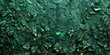 Delicate vines rendered in shades of metallic green, intertwine with emerald gemstones, mimicking the natural growth patterns of plants with a luxurious sparkling created with Generative AI Technology