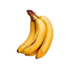 Wall Mural - Three bananas on a Transparent Background