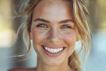 Image emphasizing a bright, inviting smile with flawlessly white teeth, exuding confidence