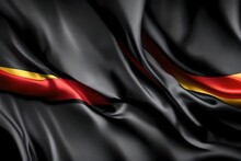 Germany Flag Of Silk With Copyspace For Your Text
