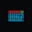 © artmarsa - Original vector illustration. The contour icon of the music mixing console. A design element.