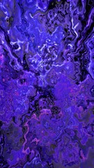 Wall Mural - vertical purple gradient paint surge abstract 4k features oil paint in different hues of blue, purpl