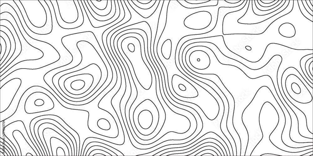 Image vectorielle Stock Geographic line map with topographic background ...