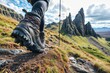 Exploring the Majestic Tre Cime di Lavaredo in Dolomites: A Journey through Italy's Alpine Beauty in Hiking Boots.