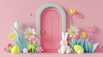 Wall Mural - Happy Easter Background