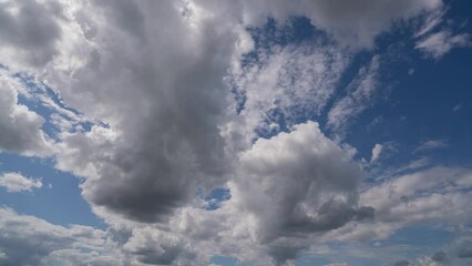 Wall Mural - 4k. 4096x2304p. 29.97fps. time lapse, beautiful sky with clouds background, sky with clouds weather 